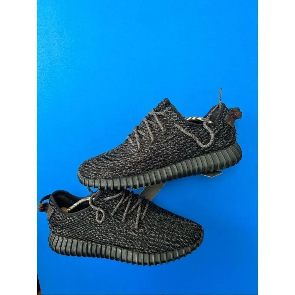 Kids Adidas Yeezy Boost 350 V2 RARE -  Black APE 779001 US SIZE 10